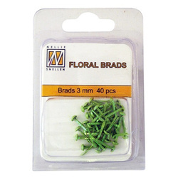 Ćwieki brokatowe - Nellie`s Choice - zielone 3mm